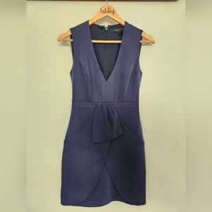 BCBGMaxAzria Navy Sleeveless Mini Dress